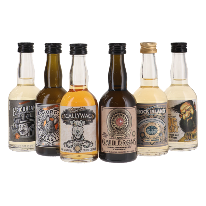 Remarkable Regional Malts 6 x 5 cl (Scallywag, Rock Oyster, Big Peat, Timorous Beastie, Gauldrons & Epicurean)