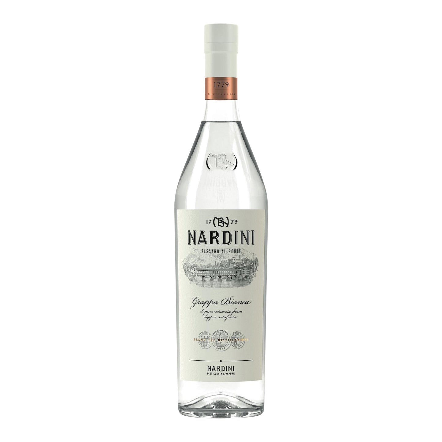Nardini Grappa Bianca 50.00% / 1000 / 6