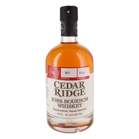 Cedar Ridge Iowa Bourbon