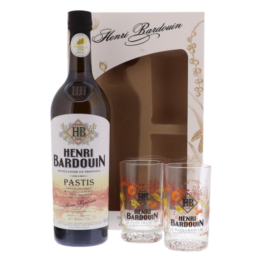 Henri Bardouin Pastis + 2 Glasses