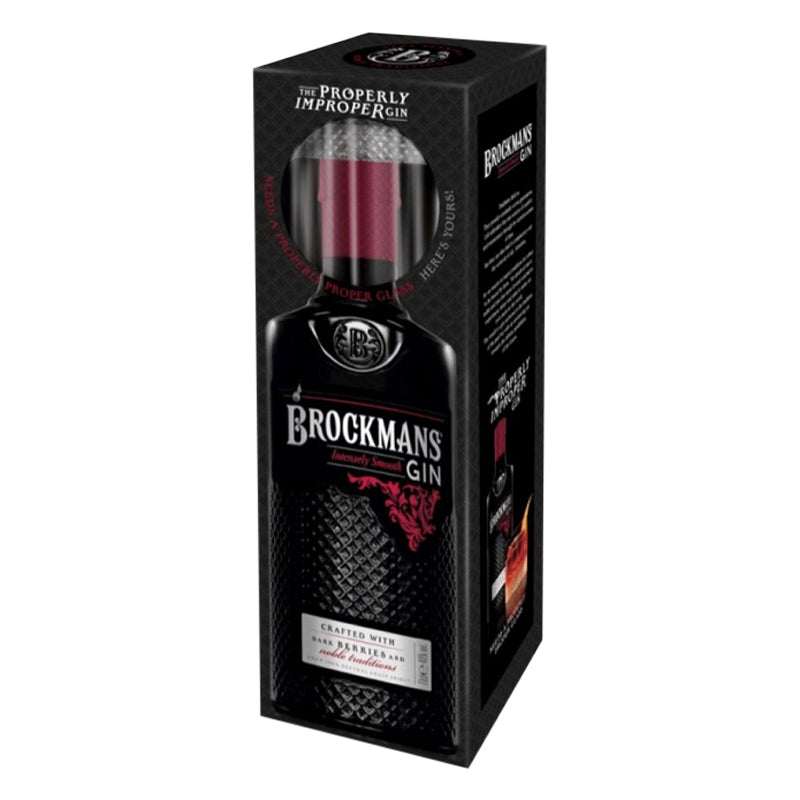 Brockmans Intensly Smooth Premium Gin + Negroni Glass