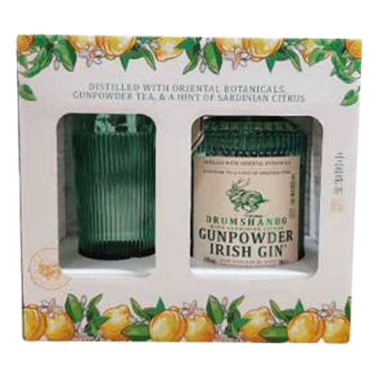 Drumshanbo Gunpowder Gin Sardinian Citrus + Glass