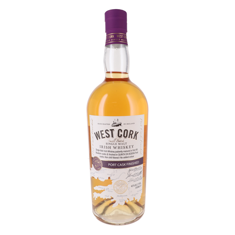 West Cork Single Malt Whiskey Port Cask Finish