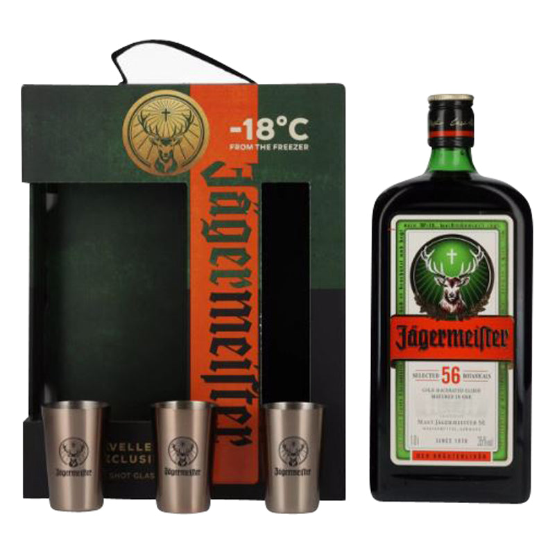Jägermeister + 3 Metal Cup Shots
