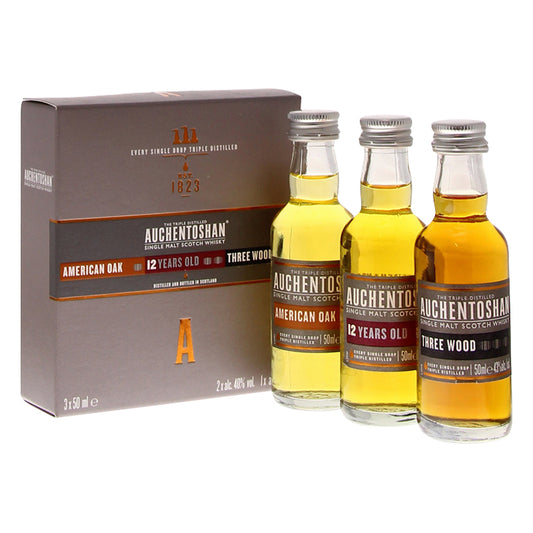 Auchentoshan 3 x 5 cl ( American Oak/12Y/Three Wood)
