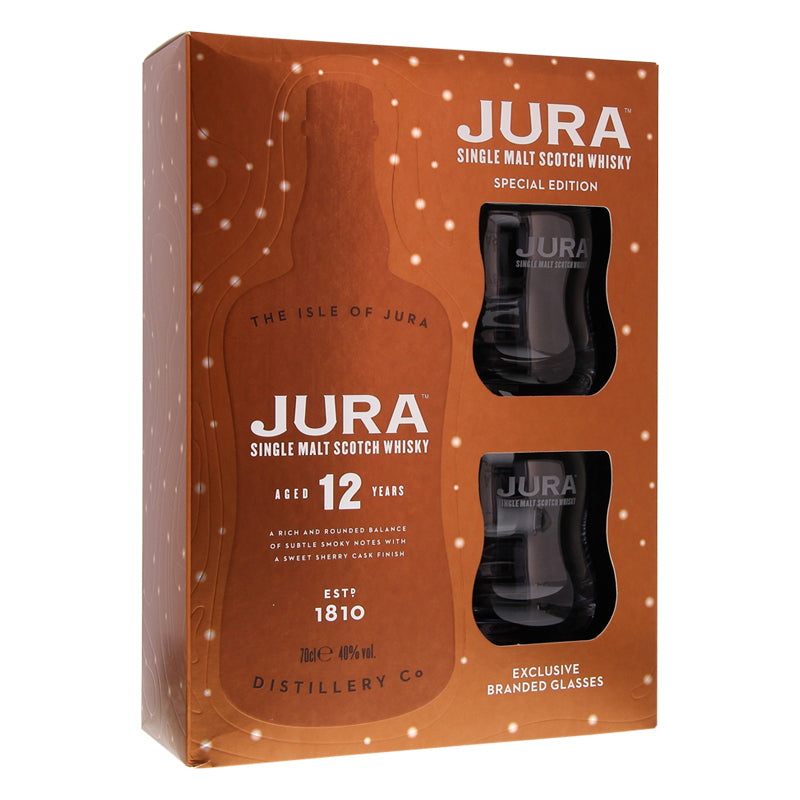 Isle Of Jura 12 Years + 2 Glasses
