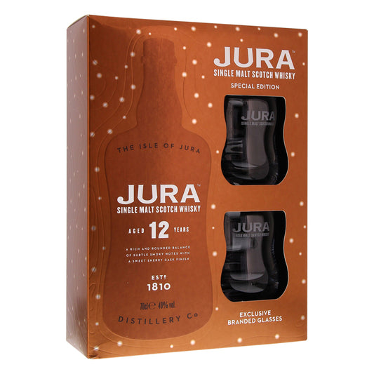 Isle Of Jura 12 Years + 2 Glasses