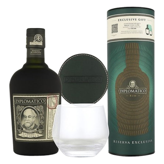 Diplomatico Reserva Exclusiva 12 Years + 1 glass + 1 coaster