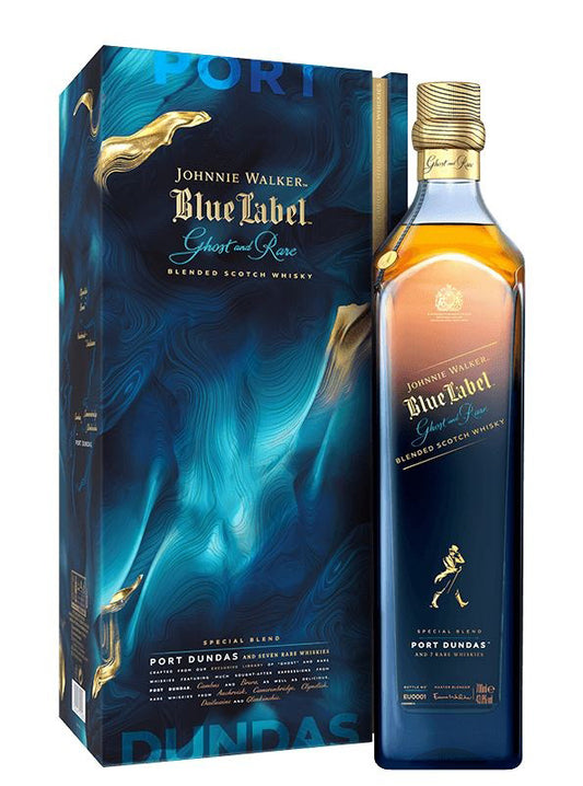 Johnnie Walker Blue Label Ghost and Rare V Port Dundas